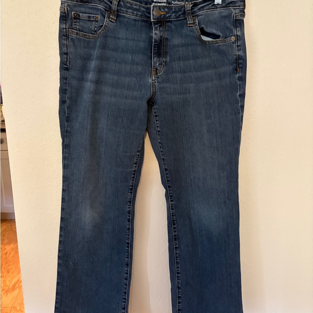Amazon Women's Bootcut Jeans in Dark Blue Wash
